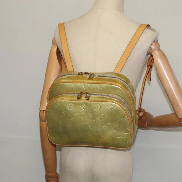 LOUIS VUITTON Monogram Vernis Marley Backpack Gris - Picture 1 of 16